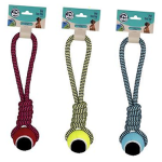 Dog Tug Toy and Ball 31cm, assorted